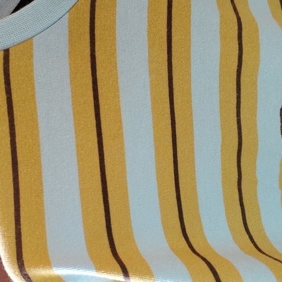 Offel yellow stripe man skate (boohoo man) SS tee size Medium 100%cotton - Picture 10 of 11